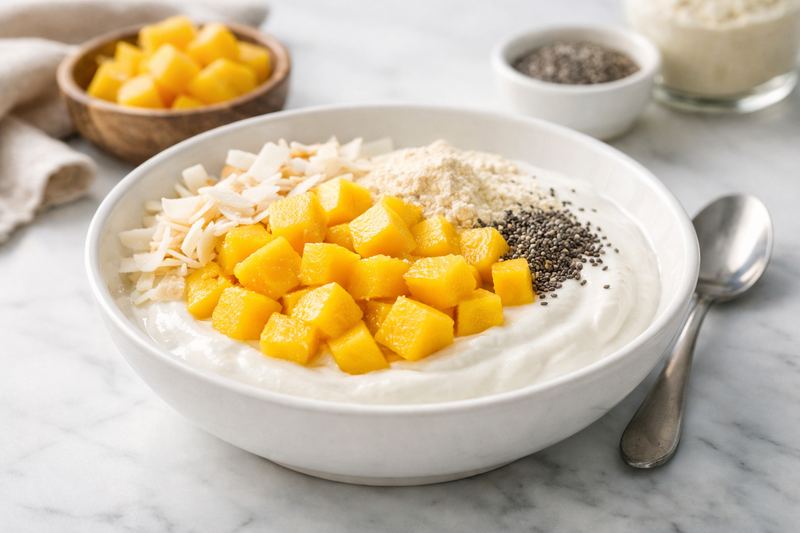 Tropical Mango Protein Yogurt Bowl