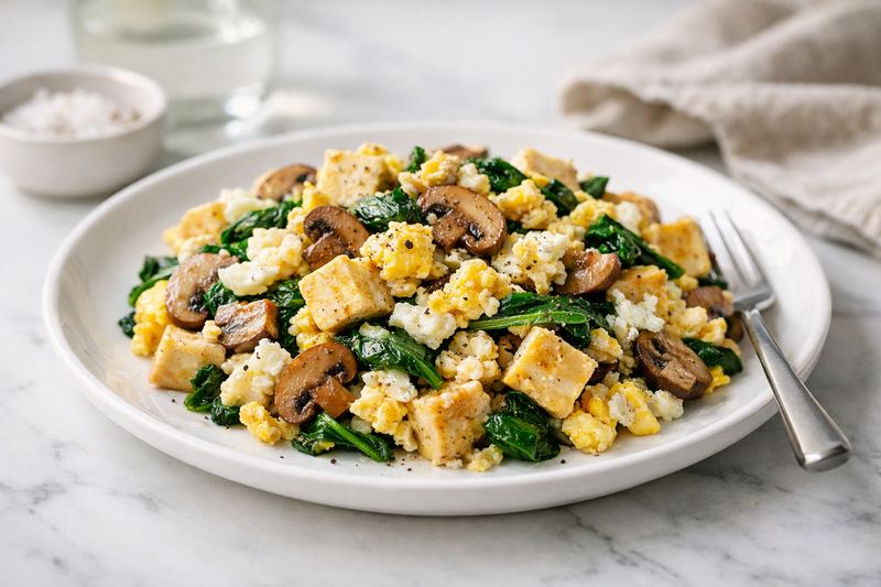 Tofu & Egg Power Scramble