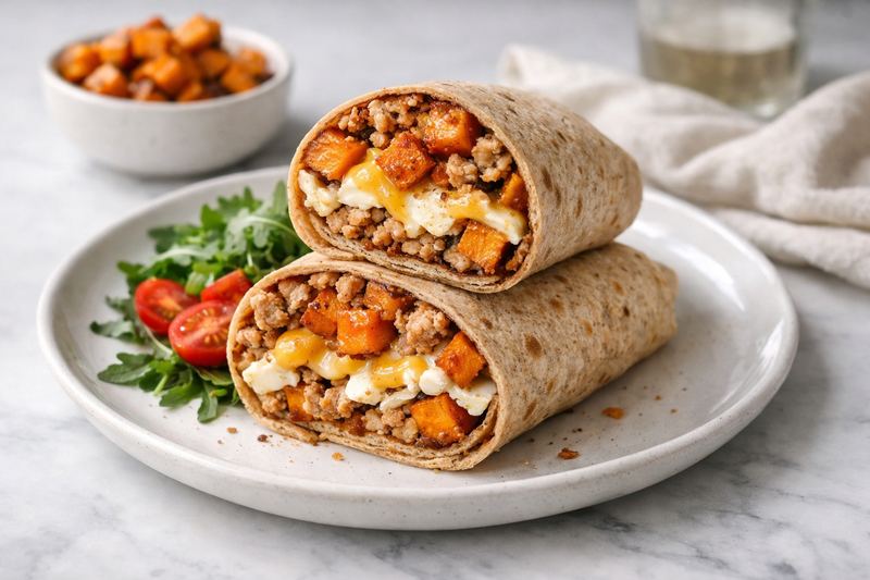 Turkey & Sweet Potato Breakfast Burrito
