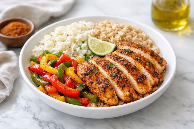 High-Protein Cajun Chicken Bowl