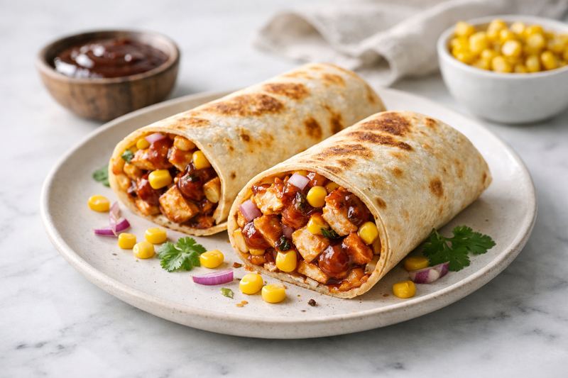 BBQ Chicken & Corn Burrito