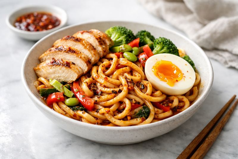 High-Protein Spicy Udon
